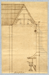 39861 Doorsnede van het koor en het transept van de Domkerk te Utrecht met intekening van een plan tot verandering van ...